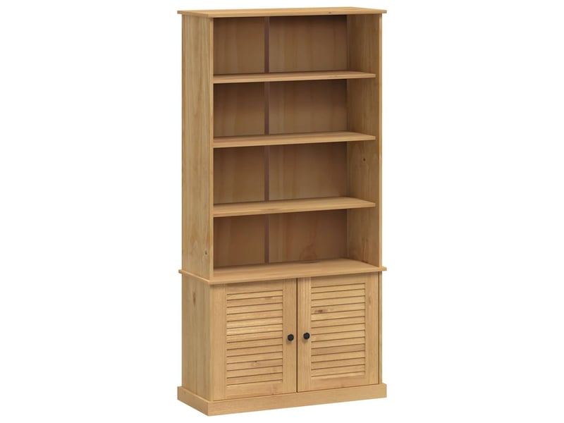  Bibliothèque, meuble de rangement salon vigo 85x35x170 cm bois massif de pin  - Conforama A