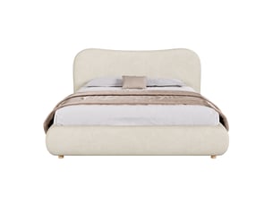 Lit coffre 160x200 cm SWEIKO   coloris beige
