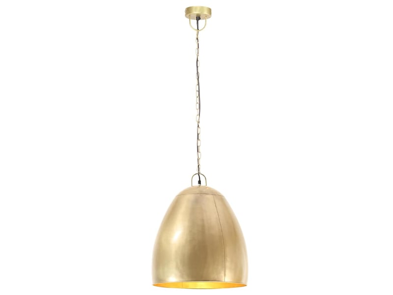  Lampe suspendue, suspension luminaire industrielle 25 w laiton rond 42 cm e27  - Conforama C