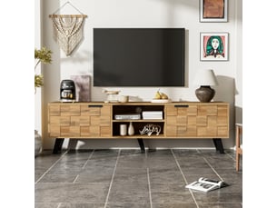 Meuble tv coloris marron 160.5 cm NECHE