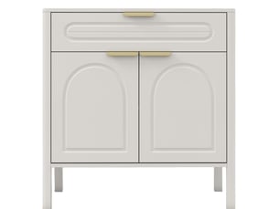 Buffet 2 porte(s) 1 tiroir(s) SWEIKO - 75 cm coloris blanc
