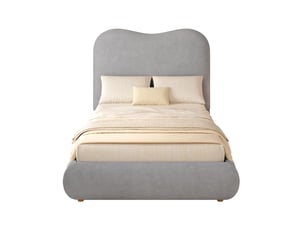 Lit coffre 90x200 cm <strong></strong> <strong>evarich</strong> coloris gris