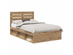 Lit 2 places 120x190cm coloris marron