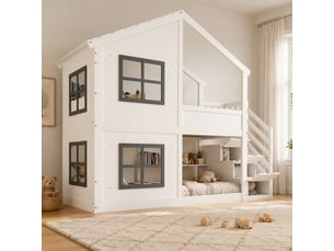 Lit jeune cadre à lattes 2x90x200 cm EVRYAE    vendu avec sommier,sans matelas