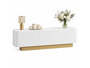 Meuble tv coloris blanc 170 cm MEUBLIV  