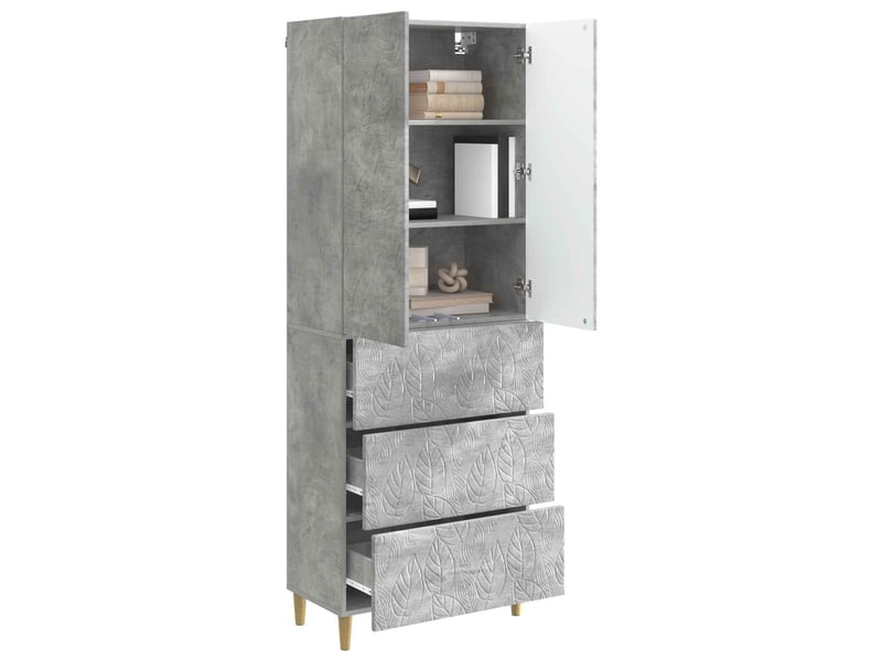 Ensemble de meubles 2 pcs, rangement de salon 66 x 34,5 x 90 cm bois d'ingénierie shl4056 - Conforama C