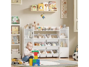 Bibliotheque coloris  blanc  G FORM  - 138.8 cm x 94.3 cm