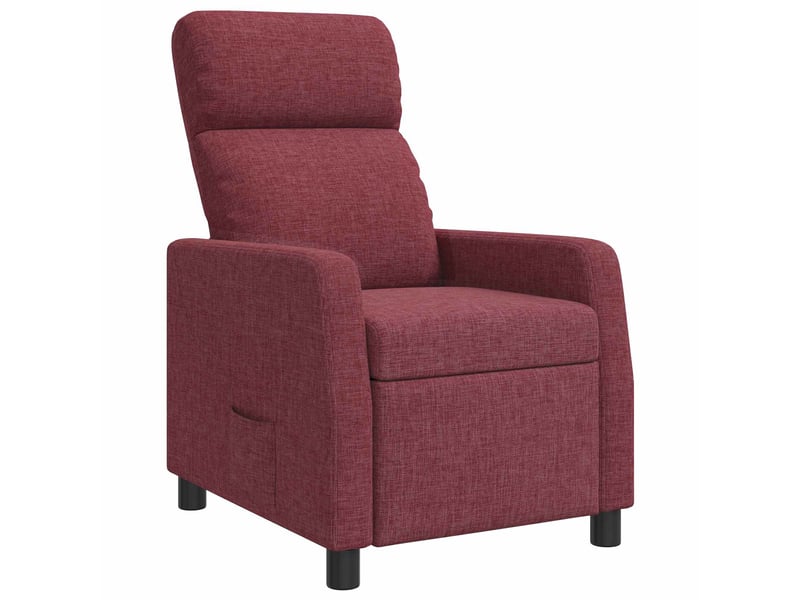 Vidaxl fauteuil inclinable bordeaux tissu  - Conforama A
