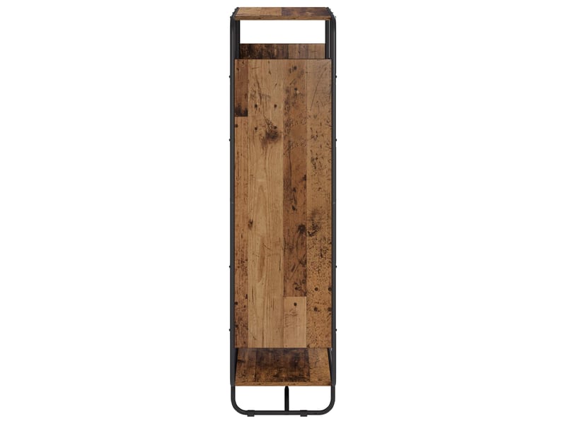 Buffet haut, buffet de rangement bois ancien 80x37,5x144 cm bois d'ingénierie - Conforama D