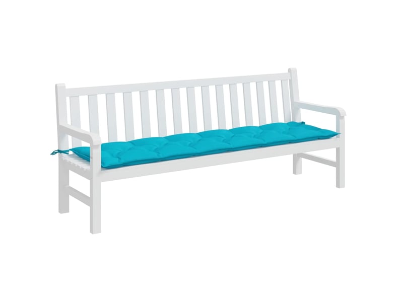  Coussin de banc de jardin, coussin d'assise turquoise 200x50x7 cm tissu cf52847  - Conforama C