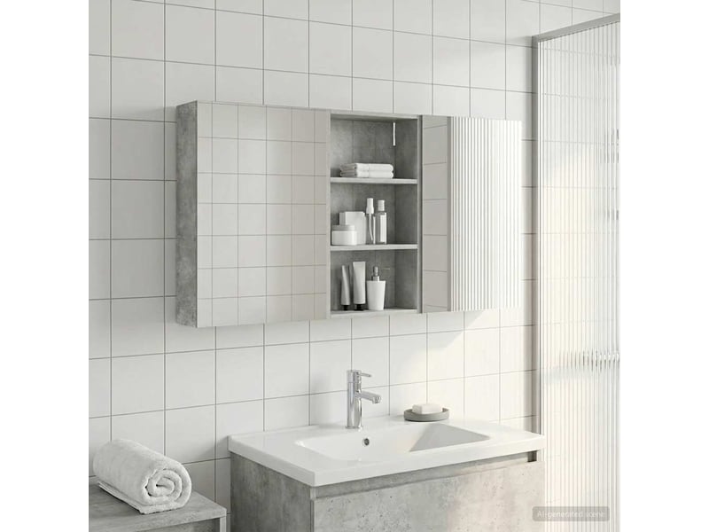 Ensemble de meubles de salle de bain 3 pcs 140x14.5x70 cm shl3164 - Conforama B