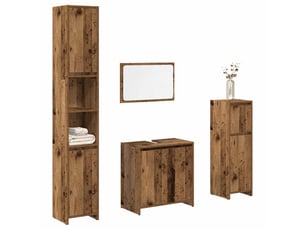 Ensemble de meubles salle de bain 4 pcs bois d'ingénierie cf63964
