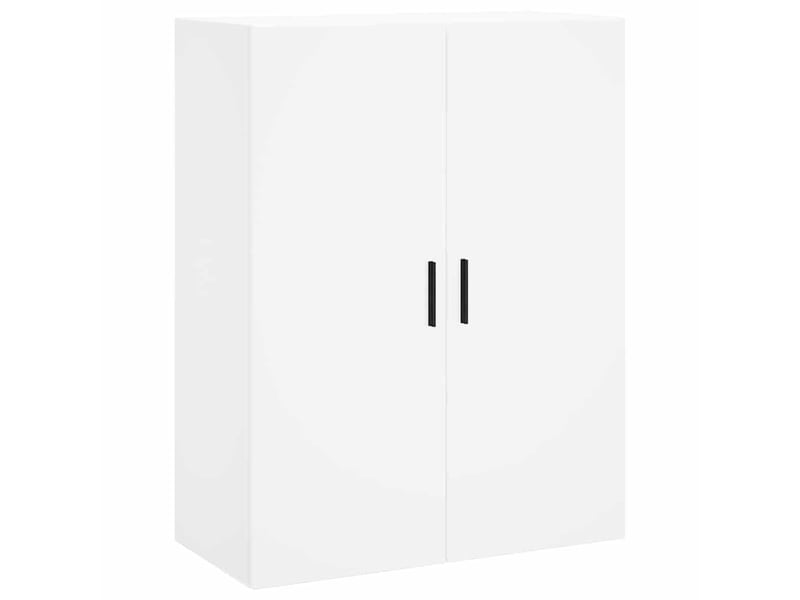  Buffet haut - bahut - meuble de rangement blanc 69,5x34x180 cm bois d'ingénierie  - Conforama E