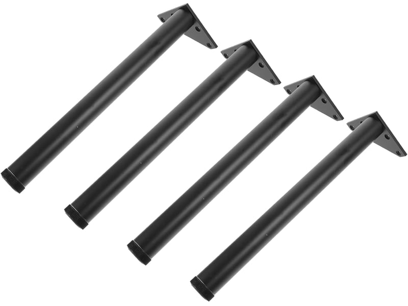  4pièces table basse métal support de courts pour meubles remplacement pour table de chevet  - Conforama A
