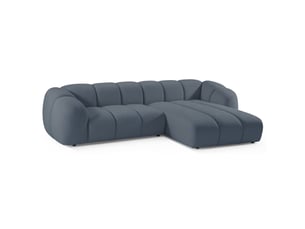 Selsey millma - canapé d'angle - 300 cm - velours bleu clair