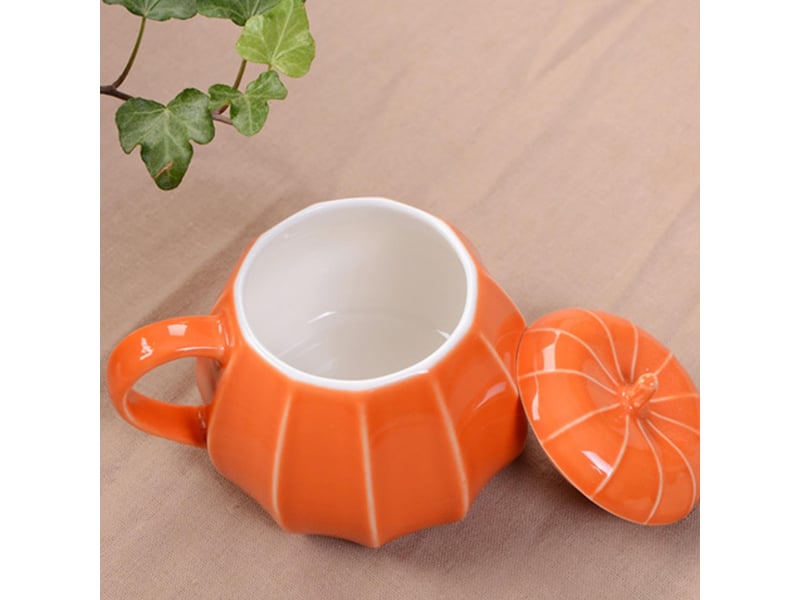  Mug en céramique, citrouille d’halloween, orange  - Conforama E