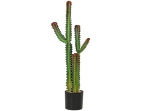 Plante artificielle intérieure 111 cm, arbre artificiel cactus en pot, pour maison, bureau, salon, chambre, vert