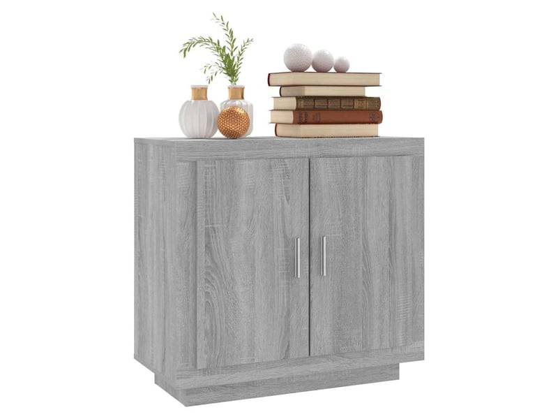  Buffet - bahut - meuble de rangement sonoma gris 80x40x75 cm bois d'ingénierie  - Conforama D