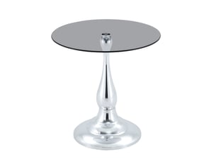 Table basse rond(e) coloris argenté   - 50 cmx50 cm