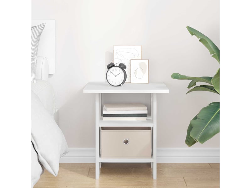  Table de chevet - cabinet de chevet - table de nuit blanc 41 x 40 x 45 cm bois d'ingénierie  - Conforama C