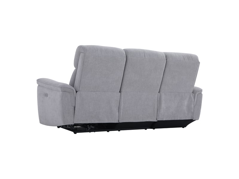 Canapé d'angle gris relax électrique 3 p  - Conforama D