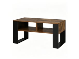 Table basse rectangulaire coloris bicolore   - 45 cmx90 cm