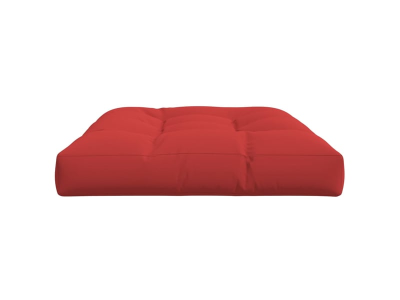  Coussin de palette, coussin de chaise, coussin de canapé rouge 120x80x12 cm tissu cf55437  - Conforama E