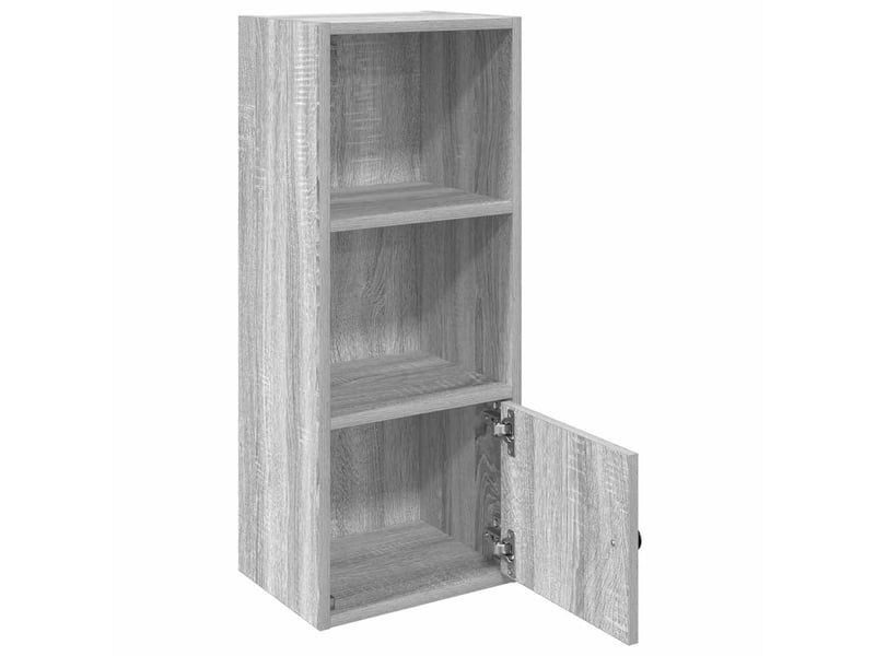  Bibliothèque, meuble de rangement salon sonoma gris 31x24x77 cm bois d'ingénierie  - Conforama D