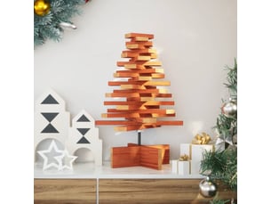 Arbre de noël, sapin de noël en bois pour décoration 60 cm bois de pin massif