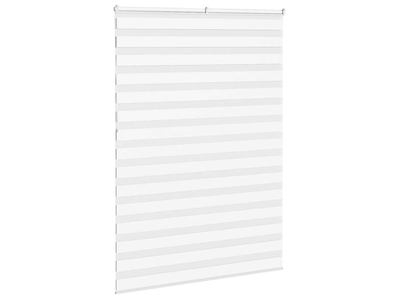Store zèbre, store de fenêtre blanc 160x230 cm largeur du tissu 155,9cm polyester cf48390 - Conforama D