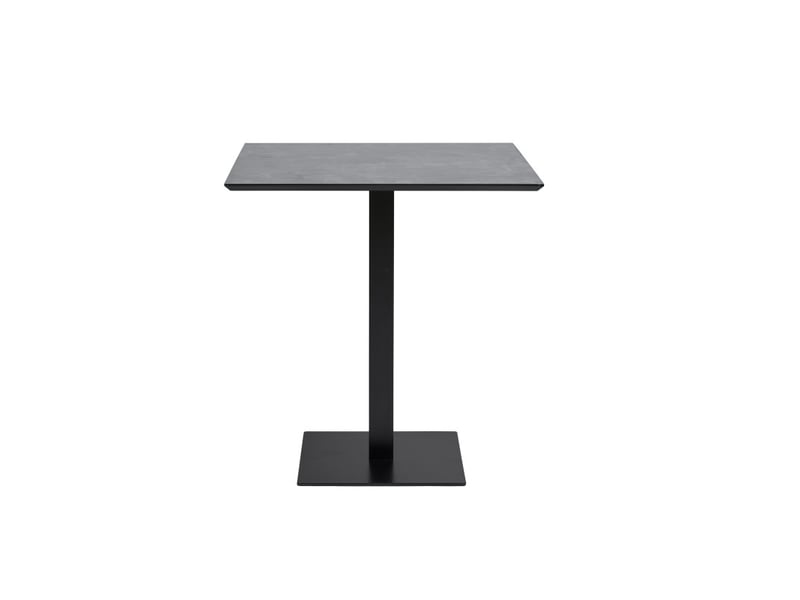 Fado-table de café 2 personnes décor pierre et acier 70x70 cm  - Conforama A