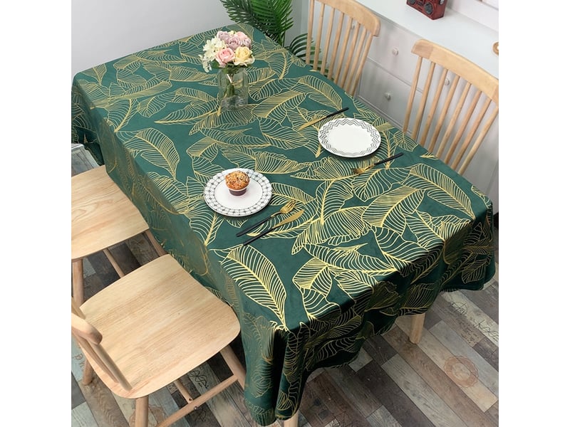  Nappe toile cirée nappe à  motif de feuilles botanique toile cirée rectangulaire 140x220cm  - Conforama B