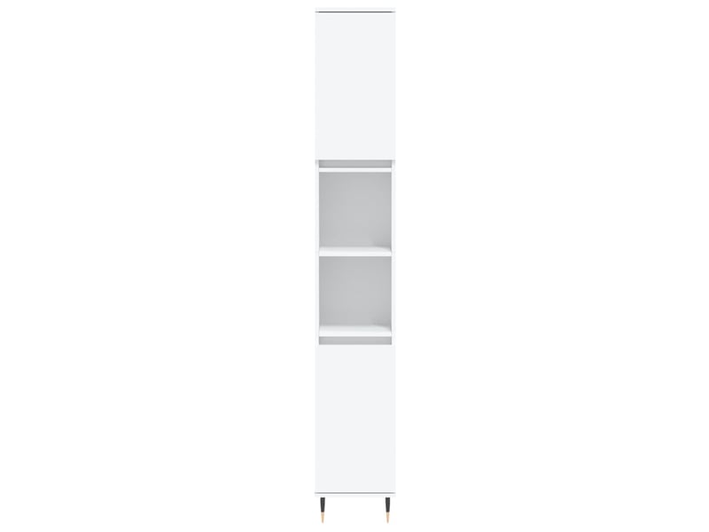  Ensemble de meubles salle de bain 3 pcs blanc bois d'ingénierie cf63941  - Conforama D