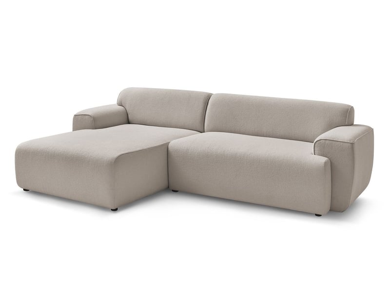  Bobochic canapé d'angle fixe marais taupe  angle gauche MARAIS - Conforama A