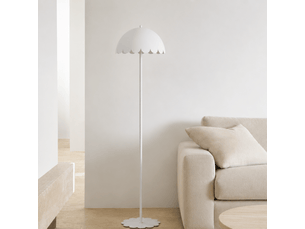 Lampadaire en métal blanc h142 cm-flow