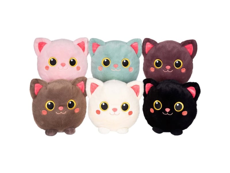  Peluche chat moko maru kitty 20 cm vert 72022 - Conforama B
