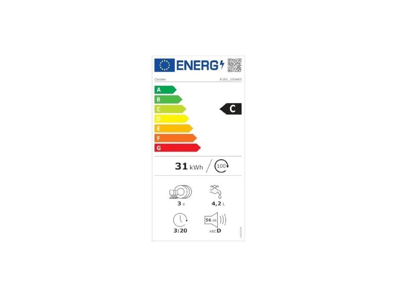 Lave-vaisselle cecotec bolero aguazero 1100 mini  - Conforama E