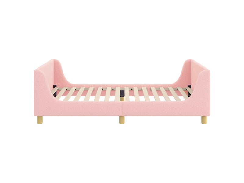  Cadre de lit pour enfants - lit jeune avec tête de lit rose 80 x 200 cm  - Conforama D
