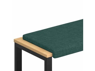 Coussin de banc, coussin d'assise, coussin de canapé tissu vert foncé profondeur 35 cm cf53847