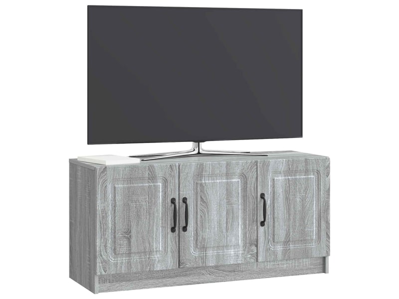  Meuble tv - banc tv - meuble de rangement sonoma gris 99 x 34,5 x 47 cm bois d'ingénierie  - Conforama C