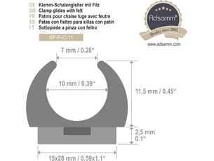 Lot de 16 patins en feutre autocollants noirs 9-10 mm, protecteurs ronds pour chaises en acier