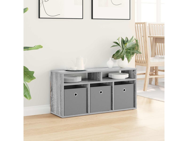  Armoire de rangement bureau avec tiroir gris sonoma 87x27,5x43 cm  - Conforama D
