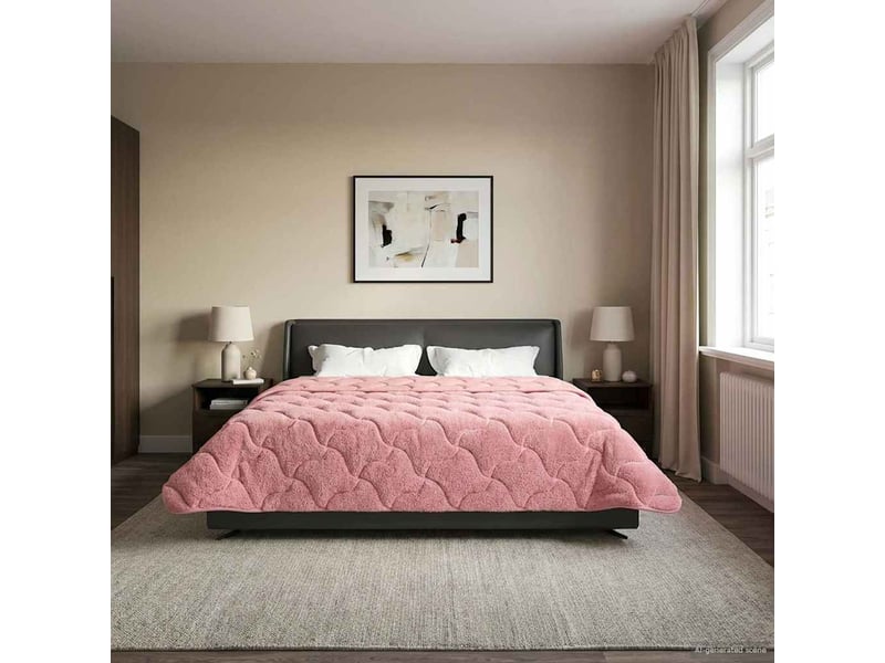  Duvet d'hiver - couette 200 x 240 cm hiver - couette rose respirant  - Conforama B
