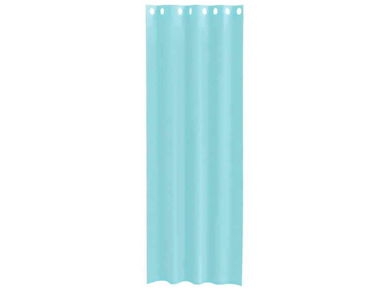  Lot de 2 rideaux en voile, voilages avec œillets turquoise cf44429  - Conforama D