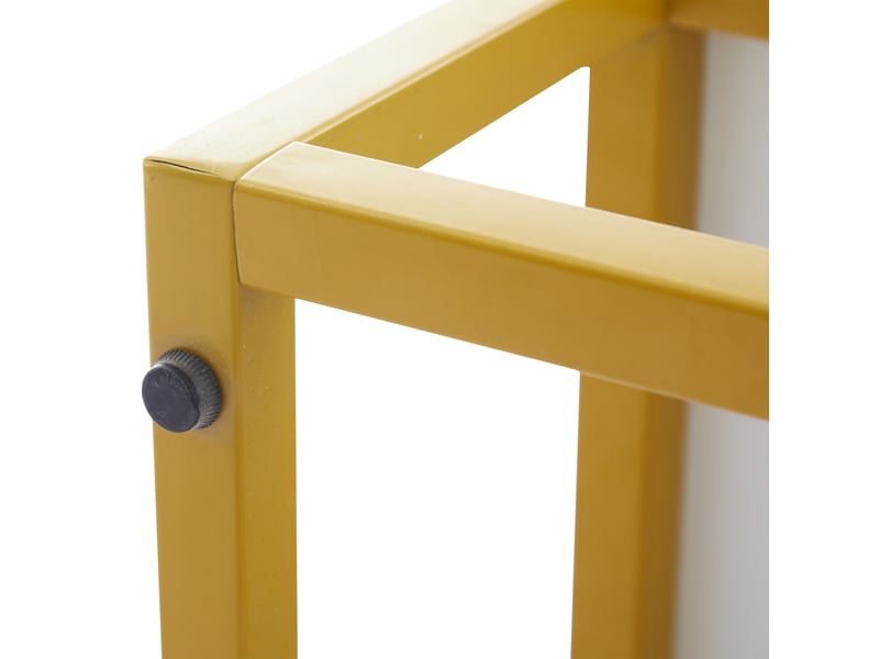  Buffet de cuisine blanc laqué brillant 130x38x76 cm, meuble rangement moderne avec 3 portes et étagères ajustables  - Conforama D