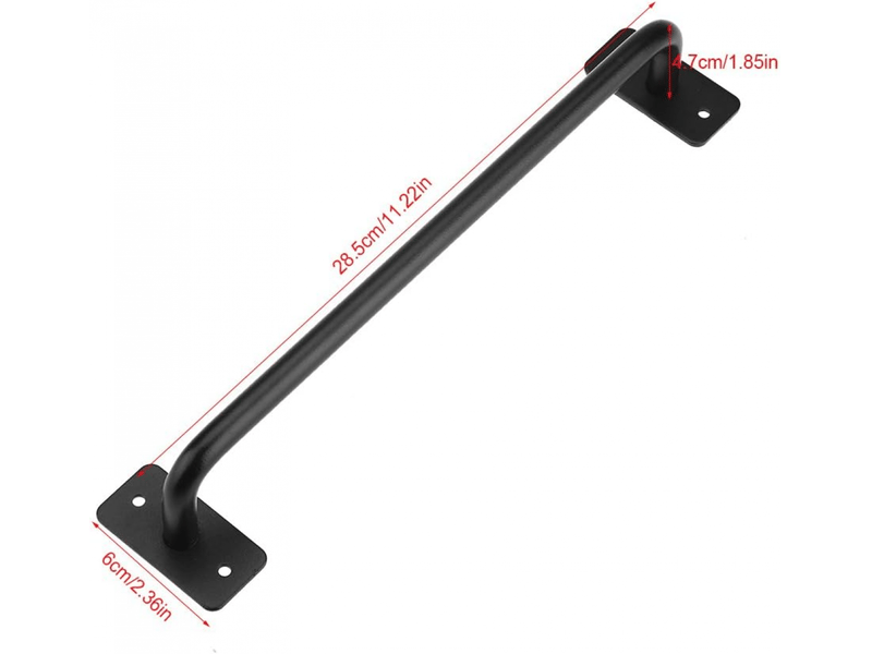  Poignée de porte coulissante, poignée de traction de porte de grange, barre d'appui, accessoires de quincaillerie pour meubles (l)  - Conforama B