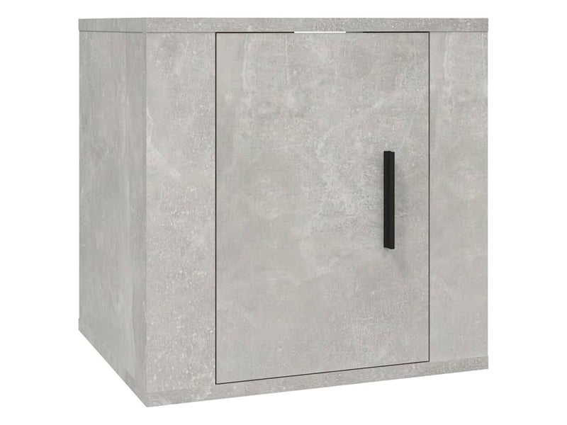  Ensemble de meubles tv 6 pcs gris béton bois d'ingénierie shl88131  - Conforama E
