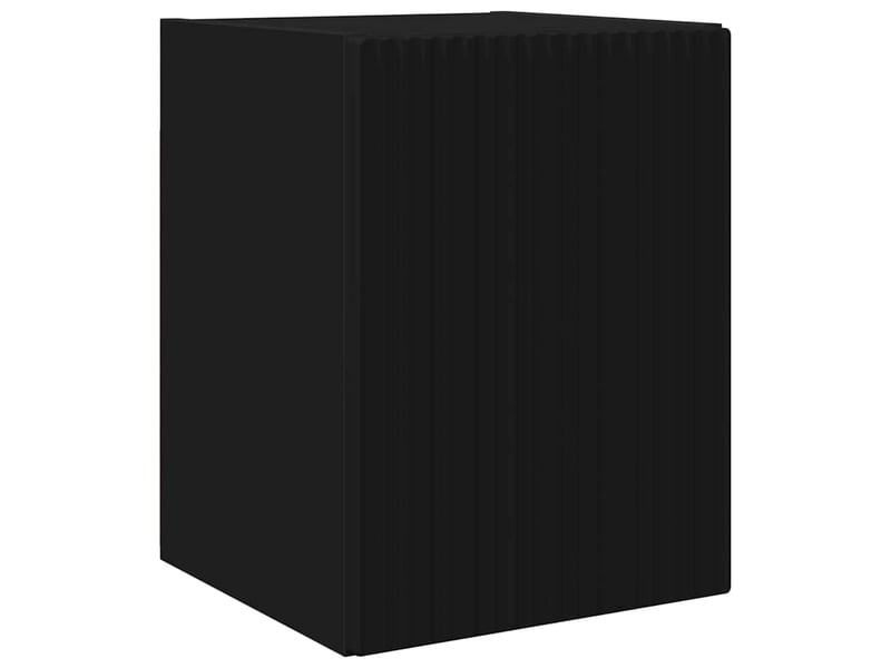  Meuble tv - banc tv - meuble de rangement mural 2 pcs noir bois d'ingénierie  - Conforama E