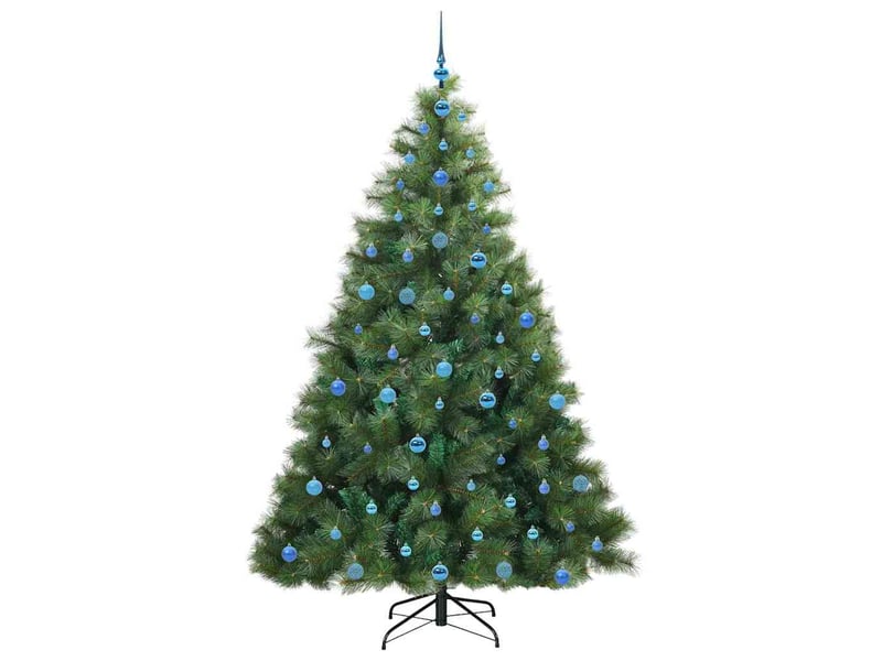  Sapin de noël artificiel, arbre de noël avec 300 led vert 210 cm pe et pvc shl9726  - Conforama D