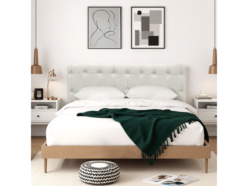  Tête de lit rembourrée vercart 140 cm - microfibre suédine, épaisseur 100 mm, style moderne  - Conforama D